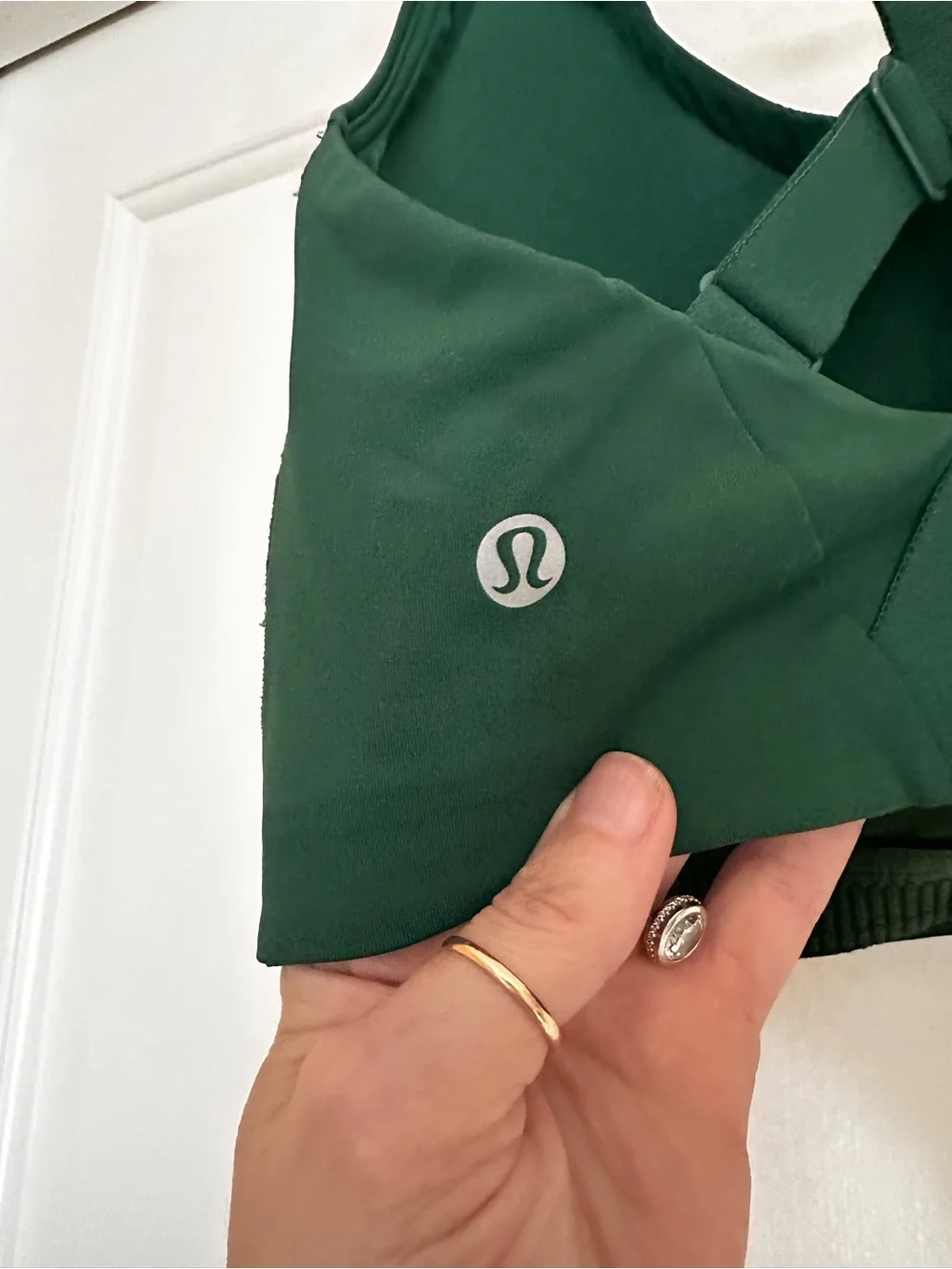 lululemon athletica Deep Green Cross-Back Sports Bra